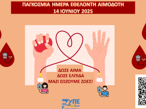 Η 7η ΥΠΕ Κρήτης για την Παγκόσμια Ημέρα Εθελοντή Αιμοδότη