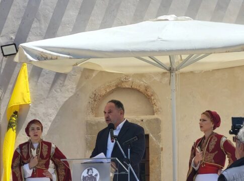 Η ομιλία του Γ. Κουράκη στα Σφακιά για την επέτειο της κήρυξης της Επανάστασης του 1821 στην Κρήτη