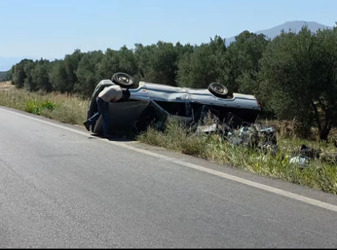 Ηράκλειο: Αγροτικό προσγειώθηκε… με τον ουρανό (βίντεο)