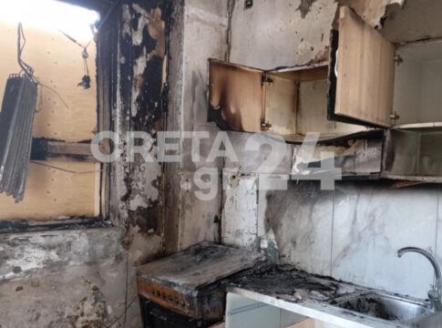 Ηράκλειο: Εικόνες καταστροφής στο σχολείο μετά τη φωτιά