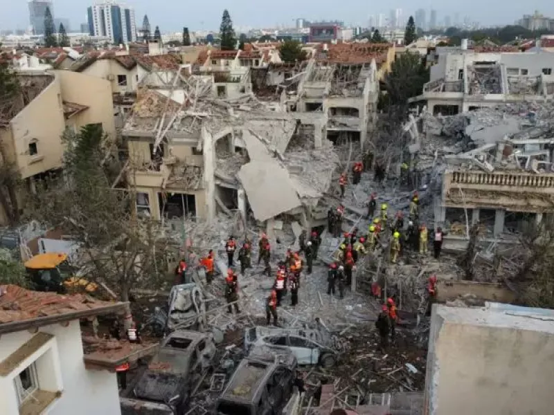 Κατεστραμμένη γειτονιά Ιράν