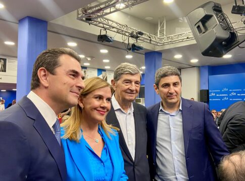 Ο Λ. Αυγενάκης στην εκλογή του νέου Γραμματέα της Πολιτικής Επιτροπής της Νέας Δημοκρατίας, Κώστα Σκρέκα