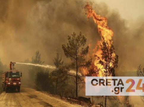 Πυρκαγιές: Σε «πορτοκαλί συναγερμό» η μισή Κρήτη – Παραμένει η ανησυχία για αναζωπύρωση στη Σητεία