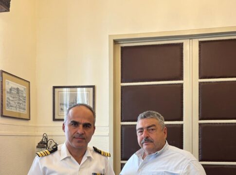 Στον αντιπεριφερειάρχη Χανίων Νίκο Καλογερή ο νέος Διοικητής της Ακαδημίας Εμπορικού Ναυτικού Κρήτης