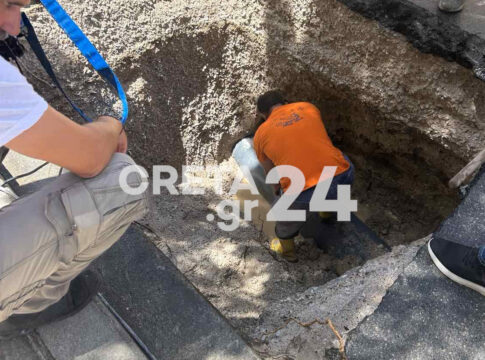 Αποκαταστάθηκε η βλάβη στον αγωγό ύδρευσης της Θερίσου από τη ΔΕΥΑΗ