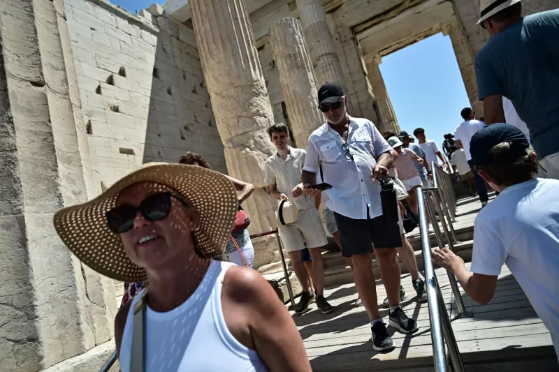 τουρίστες ακροπολη