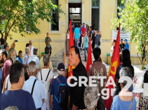 Ενώπιον της Δικαιοσύνης οι δράστες της επίθεσης στα γραφεία του ΚΚΕ στα Χανιά