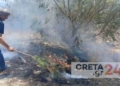Φωτιά στην Ιεράπετρα: Πυροσβέστες και κάτοικοι στη «μάχη» της κατάσβεσης – Βίντεο