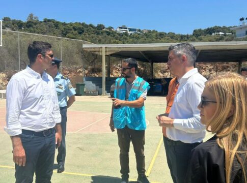 Ηγεσία Υπ. Υποδομών: Αυτοψία σε εργασίες επισκευής σχολείων στην Π.Ε. Χανίων