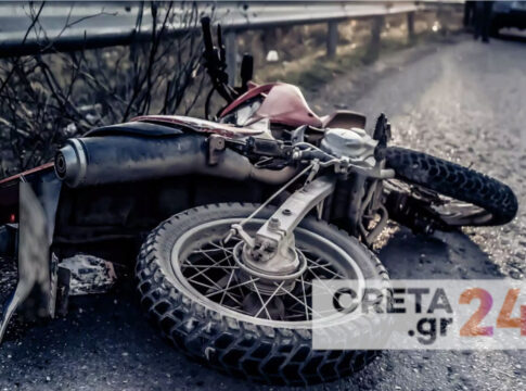 Ηράκλειο: Αυτοκίνητο συγκρούστηκε με μηχανάκι – Στο νοσοκομείο ένα άτομο