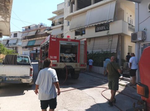 Ηράκλειο: Φωτιά σε διαμέρισμα σήμανε συναγερμό – Εικόνες