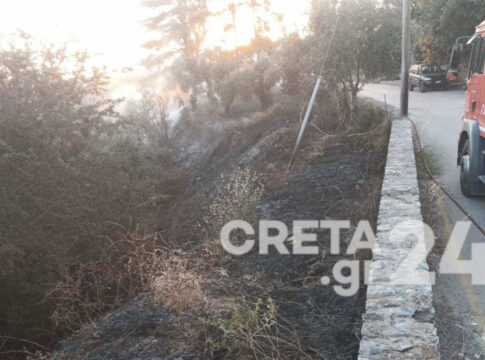Κρήτη: Μεγάλη κινητοποίηση για πυρκαγιά – Πρόλαβαν τα χειρότερα οι πυροσβέστες