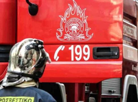 Μεγάλη κινητοποίηση της Πυροσβεστικής για φωτιά στην Ιεράπετρα