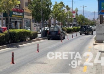 Μήνυση από τον Δήμο Ηρακλείου για τα ξηλωμένα κολωνάκια στην 62 Μαρτύρων