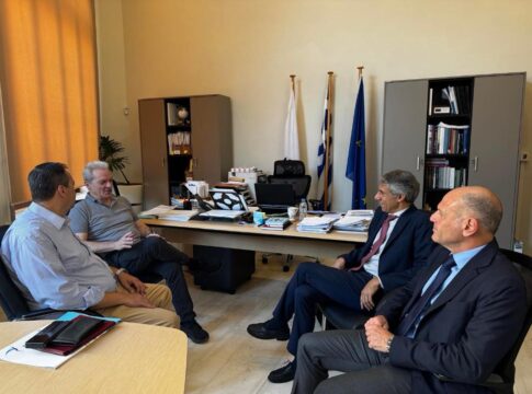 Συνάντηση του Δημάρχου Ηρακλείου με τις Διοικήσεις του ΟΛΗ Α.Ε., των Μινωικών Γραμμών και των «Συμμετοχών Λιμένος Ηρακλείου Α.Ε.»