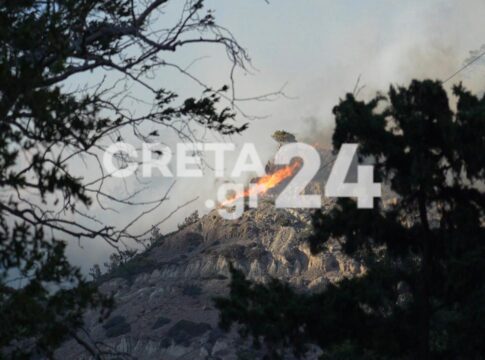 Ταυτόχρονες αναζωπυρώσεις σε διαφορετικά σημεία στην Ιεράπετρα – Στη «μάχη» και εκατοντάδες κάτοικοι