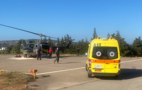 Αεροδιακομιδή στο Νοσοκομείο Χανίων για άνδρα από τη Γαύδο