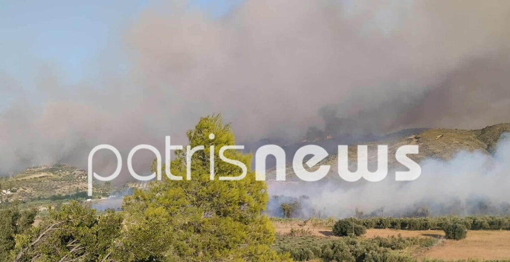 Aρχαία Ολυμπία: Εκτός ελέγχου η φωτιά – Εγκλωβίστηκαν άτομα – Ένας εγκαυματίας