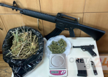 Χειροπέδες σε δύο για δενδρύλλια και όπλα στον Μυλοπόταμο