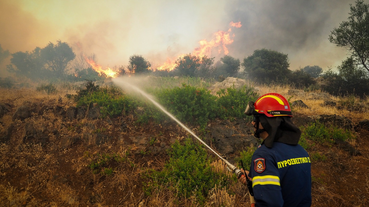 Φωτιά στην Παλαιομάνινα Ξηρόμερου, στην Αιτωλοακαρνανία