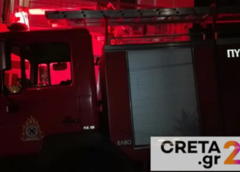 Φωτιά στο γήπεδο του ΕΓΟΗ – Δύο άτομα εγκλωβίστηκαν στα αποδυτήρια