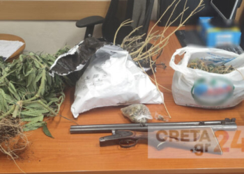 Hράκλειο: Είχε στο σπίτι του κάνναβη, χασισόδεντρα και κυνηγετικό όπλο