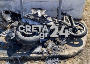 Hράκλειο: Πως έγινε το τροχαίο με το μηχανάκι που τυλίχτηκε στις φλόγες – Χειρουργήθηκε ο 30χρονος