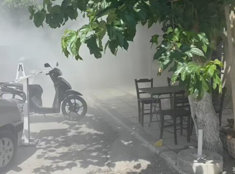 Ηράκλειο: Παραλίγο τραγωδία από φωτιά σε φορτηγό – Βίντεο