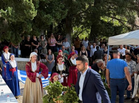 Ο Κωνσταντίνος Κεφαλογιάννης στην εκδήλωση τιμής και μνήμης για τους Εκτελεσθέντες Γέργερης και Νυβρίτου