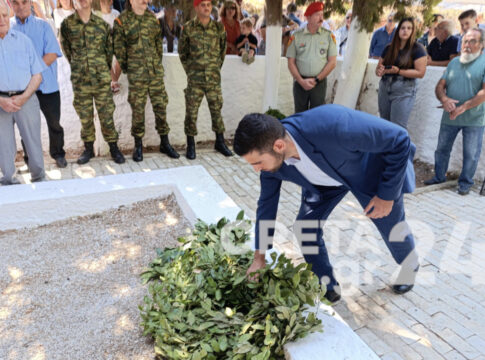 Ο Κωνσταντίνος Κεφαλογιάννης στην εκδήλωση τιμής και μνήμης για τους Ήρωες του Σοκαρά