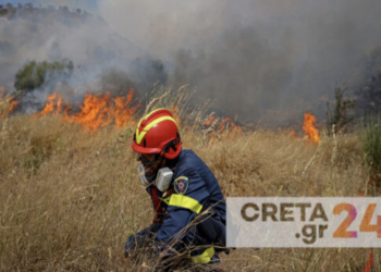 Πολύ υψηλός κίνδυνος πυρκαγιάς στην Κρήτη – Στο «πορτοκαλί» ένας νομός