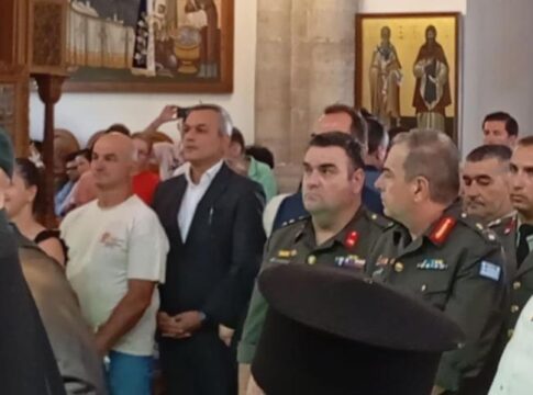 Στην γιορτή του Αγίου Τίτου και στις εκδηλώσεις μνήμης για τους σφαγιασθέντες Χριστιανούς της 25ης Αυγούστου ο Χάρης Μαμουλάκης