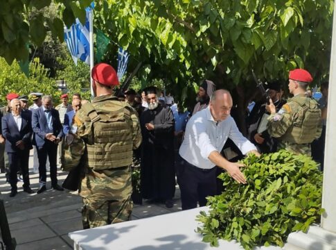 Στις εκδηλώσεις τιμής και μνήμης ο αντιδήμαρχος Βιάννου Χαράλαμπος Κονδυλάκης