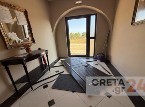 Βανδάλισαν τον νοσοκομειακό ξενώνα της Ιεράς Μητροπόλεως Κυδωνίας και Αποκορώνου – Εικόνες