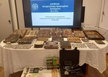 Αυτές είναι οι εικόνες που κατασχέθηκαν μετά τη σύλληψη του Ηγούμενου Μονής