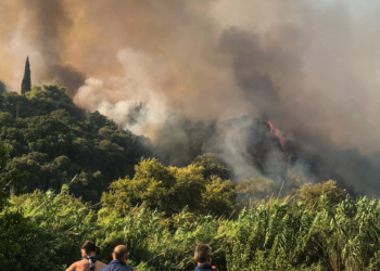 Αίγιο: Βελτιωμένη η κατάσταση της πυρκαγιάς στο Άλσος
