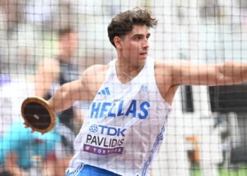 Εξαιρετικός ο Παυλίδης στη δισκοβολία με 62,49μ., στην καλύτερη παρουσία Έλληνα δισκοβόλου σε Παγκόσμιο Στίβου