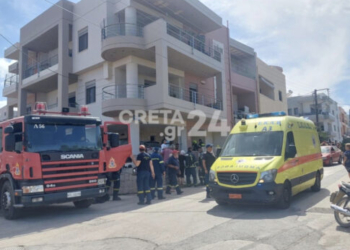 Ηράκλειο: Αναστάτωση από φωτιά σε πολυκατοικία (φωτογραφίες)