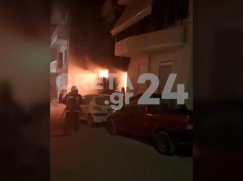 Ηράκλειο: Βίντεο ντοκουμέντο από τη φωτιά στο αυτοκίνητο – Σοκαριστικές μαρτυρίες κατοίκων της πολυκατοικίας που εκκενώθηκε