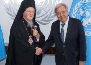 O Οικουμενικός Πατριάρχης συναντήθηκε με τον ΓΓ του ΟΗΕ στη Νέα Υόρκη