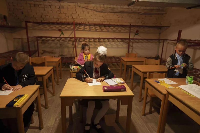 Υπόγειο σχολείο στην Ουκρανία