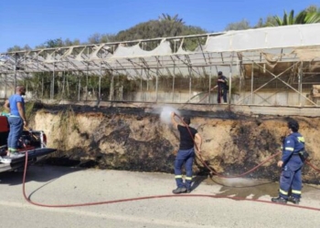 Πυροσβεστική και εθελοντές κινητοποιήθηκαν για τη φωτιά στο Ρέθυμνο – Εικόνες