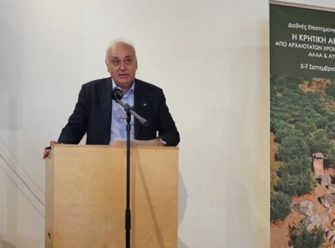 Στην έναρξη του επιστημονικού Συνεδρίου για την κρητική Αρκαδία ο Δήμαρχος Βιάννου