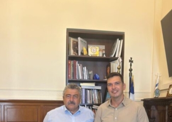 Συνάντηση Αλέξανδρου Μαρκογιαννάκη με Α/περιφερειάρχη Χανίων Νίκο Καλογερή