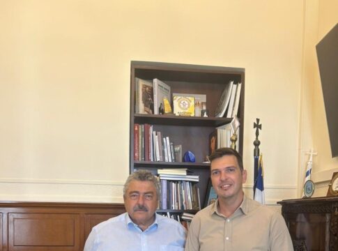 Συνάντηση Αλέξανδρου Μαρκογιαννάκη με Α/περιφερειάρχη Χανίων Νίκο Καλογερή