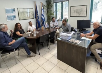 Συνάντηση Χ. Μαμουλάκη στη ΔΕΥΑΗ με φόντο τα προβλήματα λειτουργίας του φράγματος του Αποσελέμη