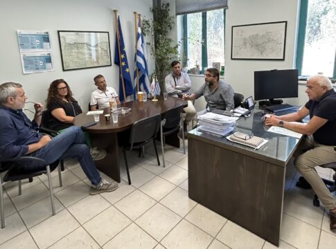 Συνάντηση Χ. Μαμουλάκη στη ΔΕΥΑΗ με φόντο τα προβλήματα λειτουργίας του φράγματος του Αποσελέμη