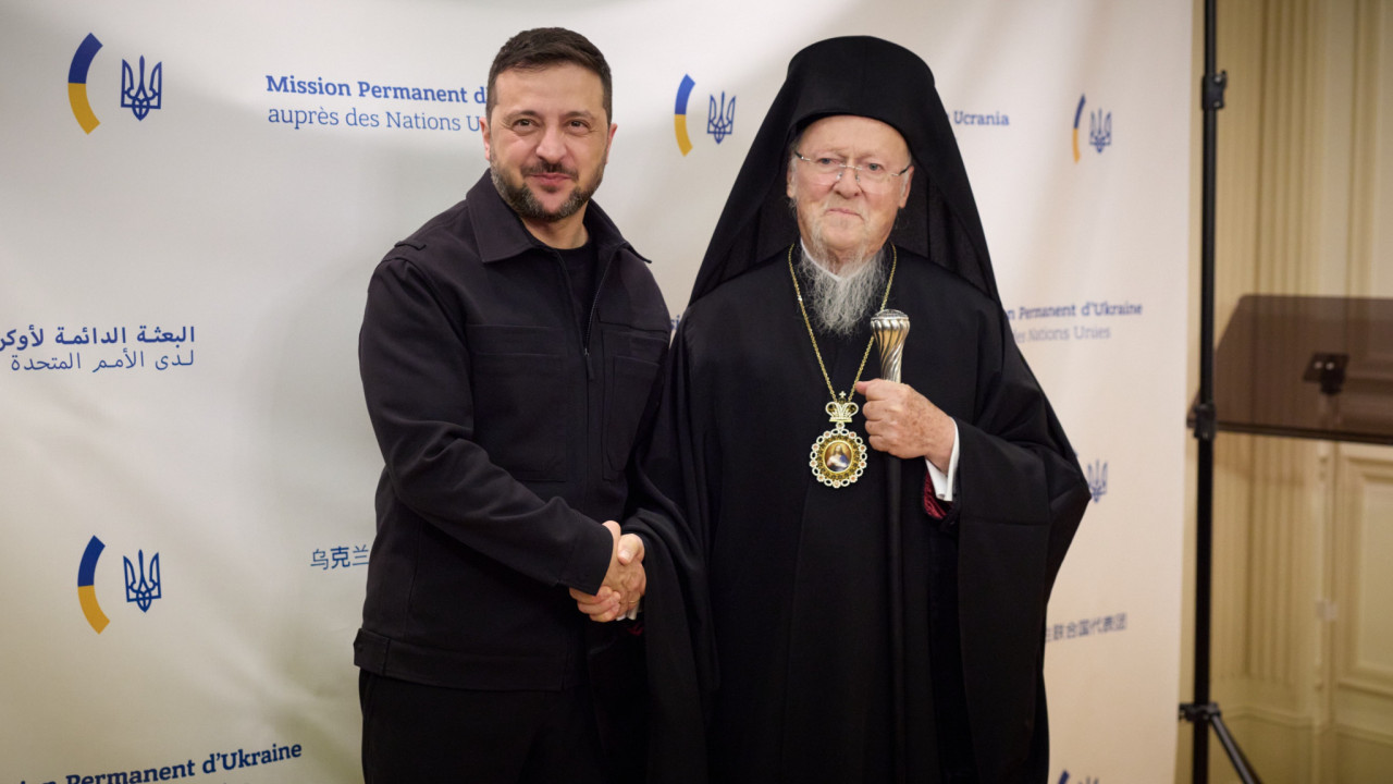 Συνάντηση Βαρθολομαίου - Ζελένσκι στη Νέα Υόρκη: Μήνυμα αλληλεγγύης προς τον ουκρανικό λαό