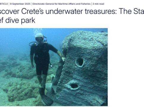 Το Καταδυτικό Πάρκο Σταλίδας στις “Ιστορίες Επιτυχίας” της Ευρωπαϊκής Ένωσης