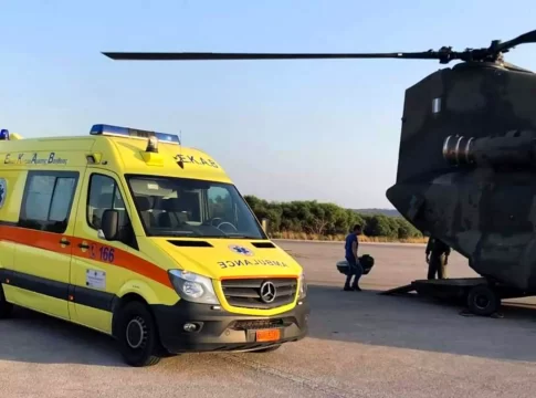 Αεροδιακομιδή 8χρονου αγοριού από τα Χανιά σε νοσοκομείο της Αθήνας